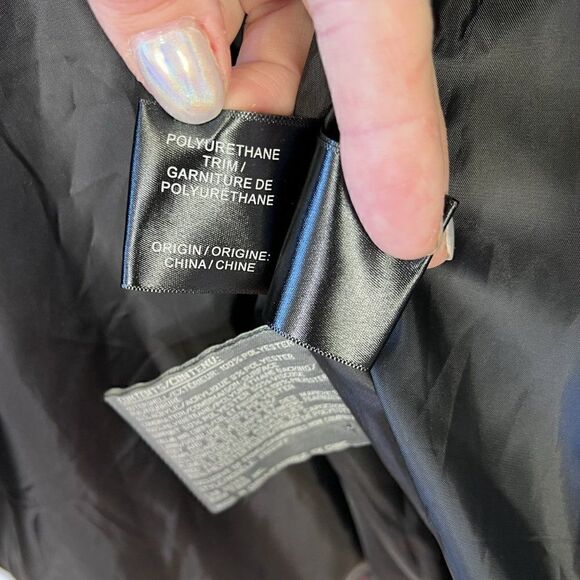 NEW Ellabee Burgundy Double Bib Down Parka with Faux Fur Hood - Picture 11 of 12